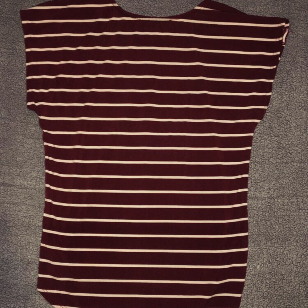 Maroon striped t-shirt !!!